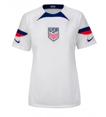 Maillot de foot États-Unis Domicile Femmes Monde 2022 Manches Courte